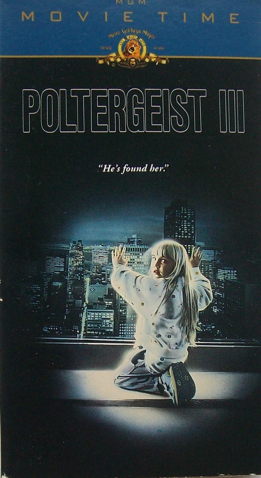 Poltergeist III (VINTAGE, VHS, 1989, VG) Heather O'Rourke, Tom Skerritt 