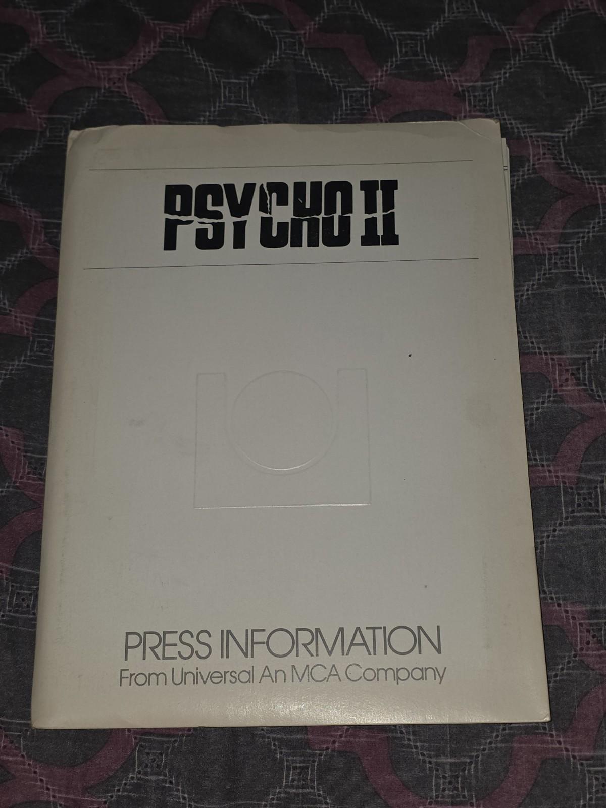 Psycho II 1983 Original Press Kit Anthony Perkins Universal 13 Stills Horror