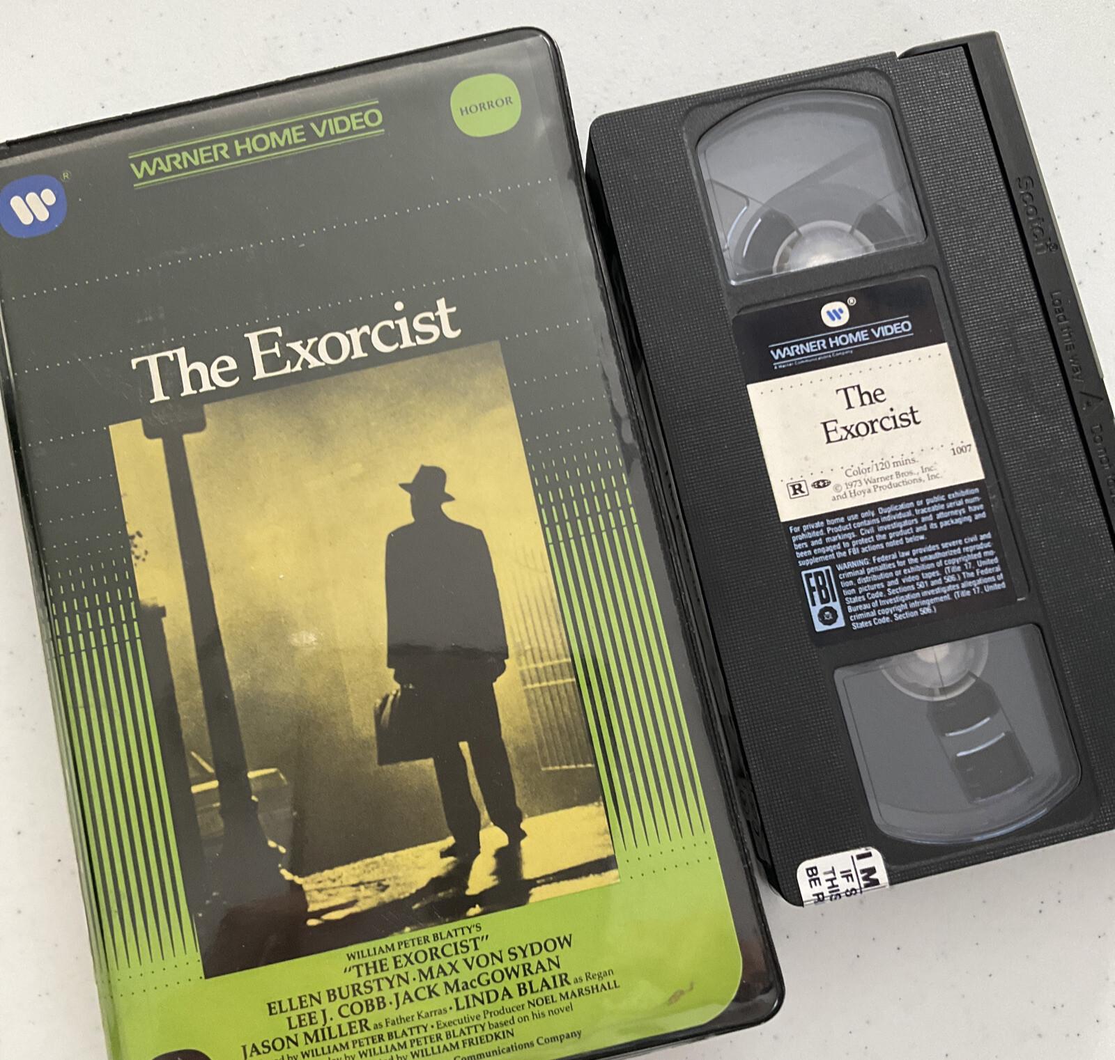Vintage The Exorcist 1973 VHS Clam Shell warner home video RARE