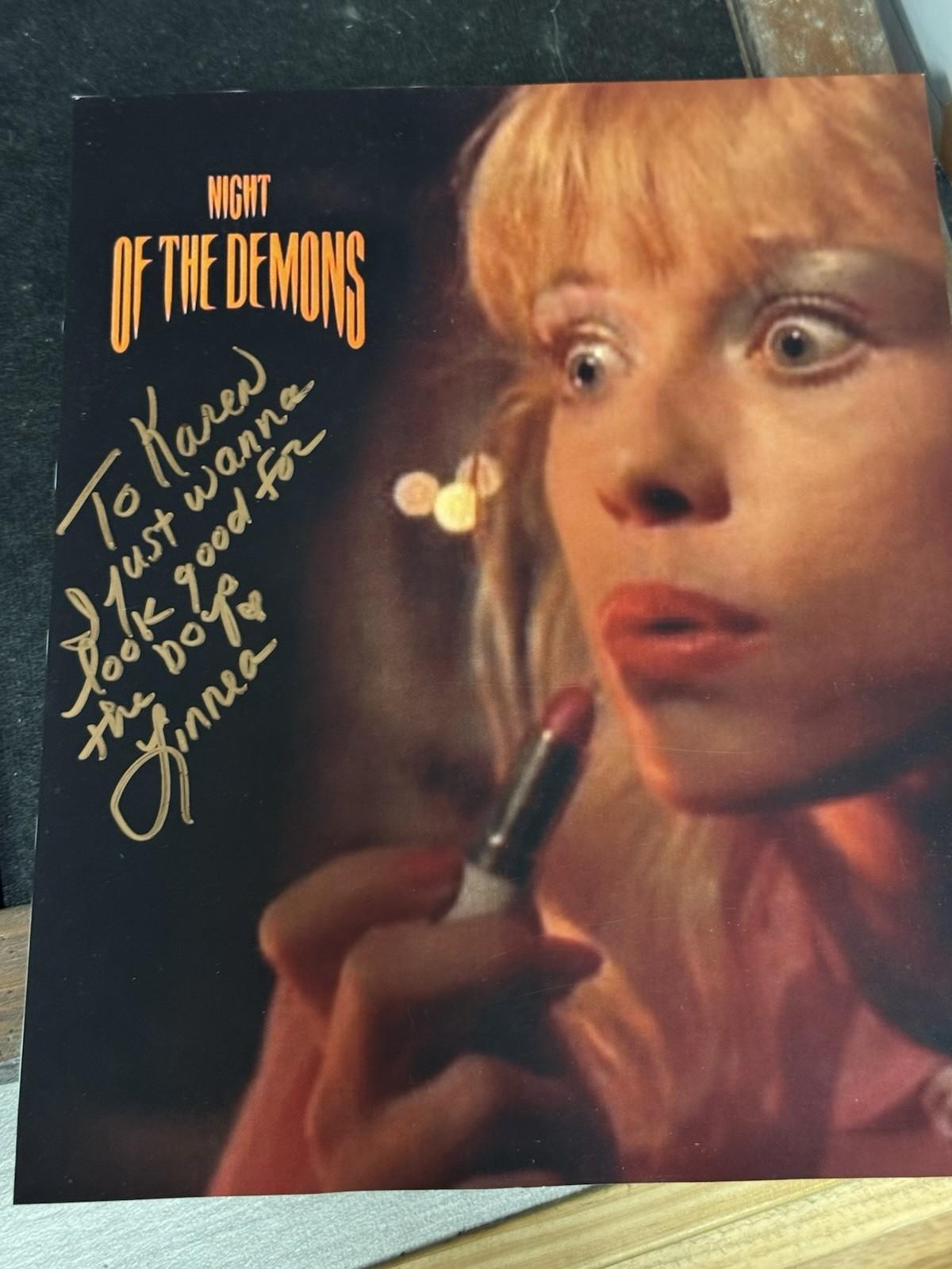 Night of the Demons Linnea Quigley Signed Original 8x10 Photo Movie Memorabilia