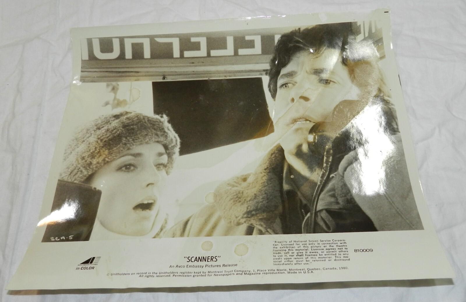 Vintage 1981 Movie Promo Photo for Scanners, starring Michael Ironside