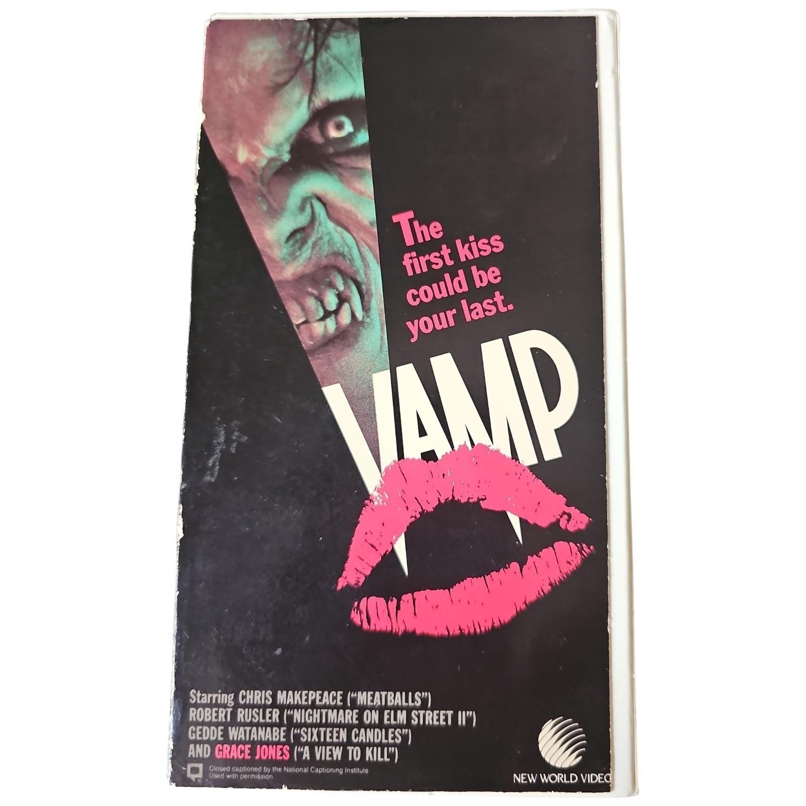 Vamp  VHS Rare Horror New World Video Cult 1986 Preowned Rental See Photos