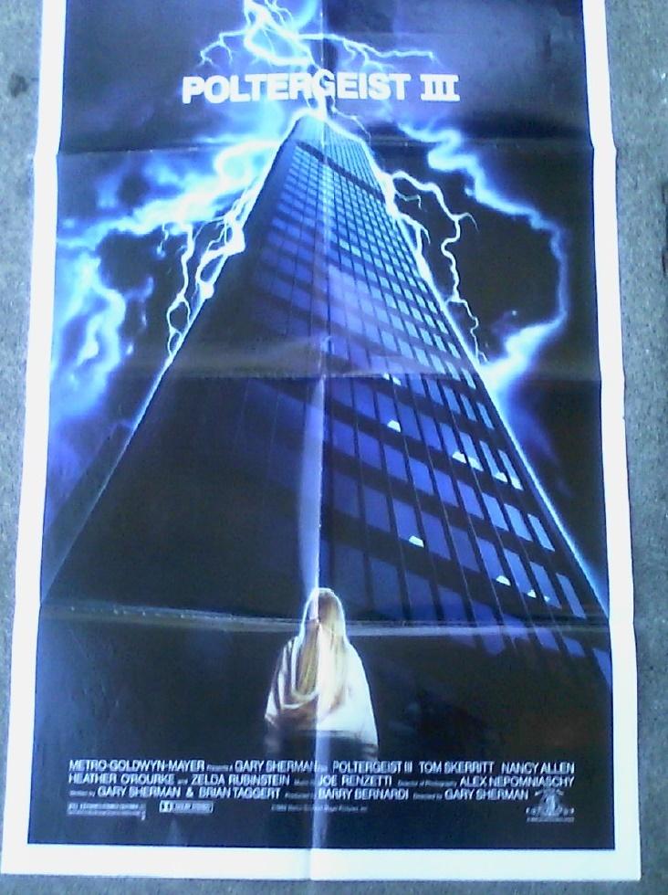 POLTERGEIST III 1988 Original 27x41 Folded 1 Sheet