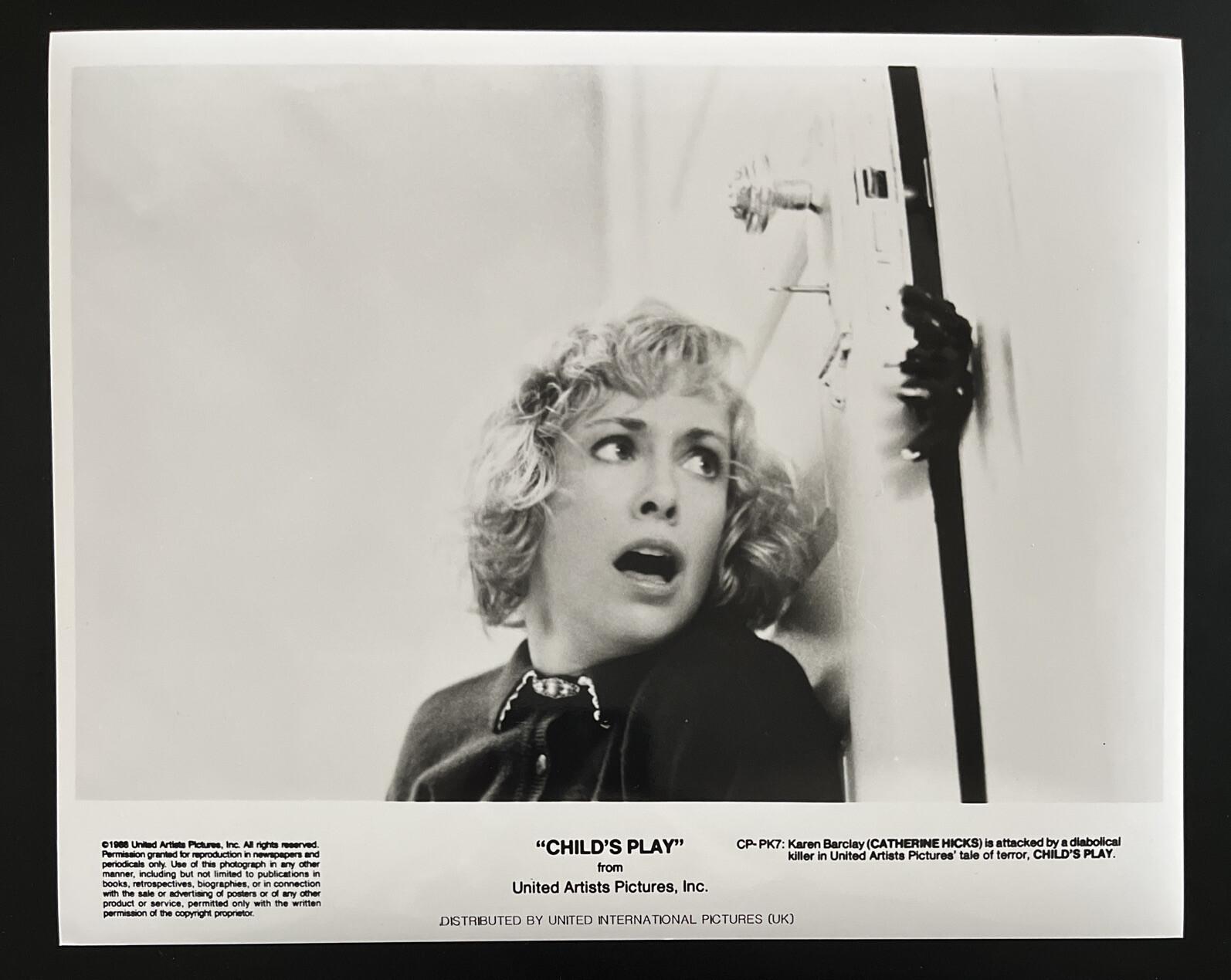 Child’s Play - Chucky Press Photo 1988 Horror RARE (D)
