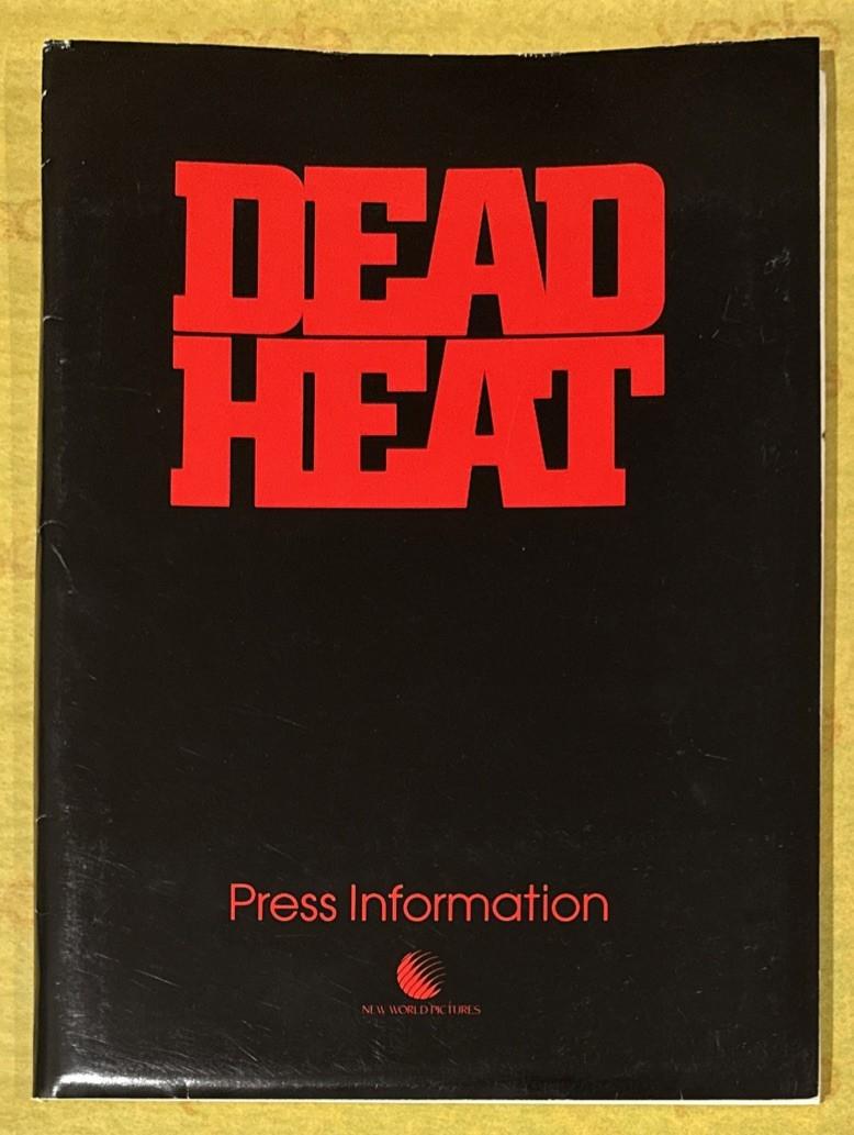 DEAD HEAT ORIGINAL 1988 MOVIE PRESS KIT W/12 PHOTOS + NEW WORLD NEWS Joe Piscopo