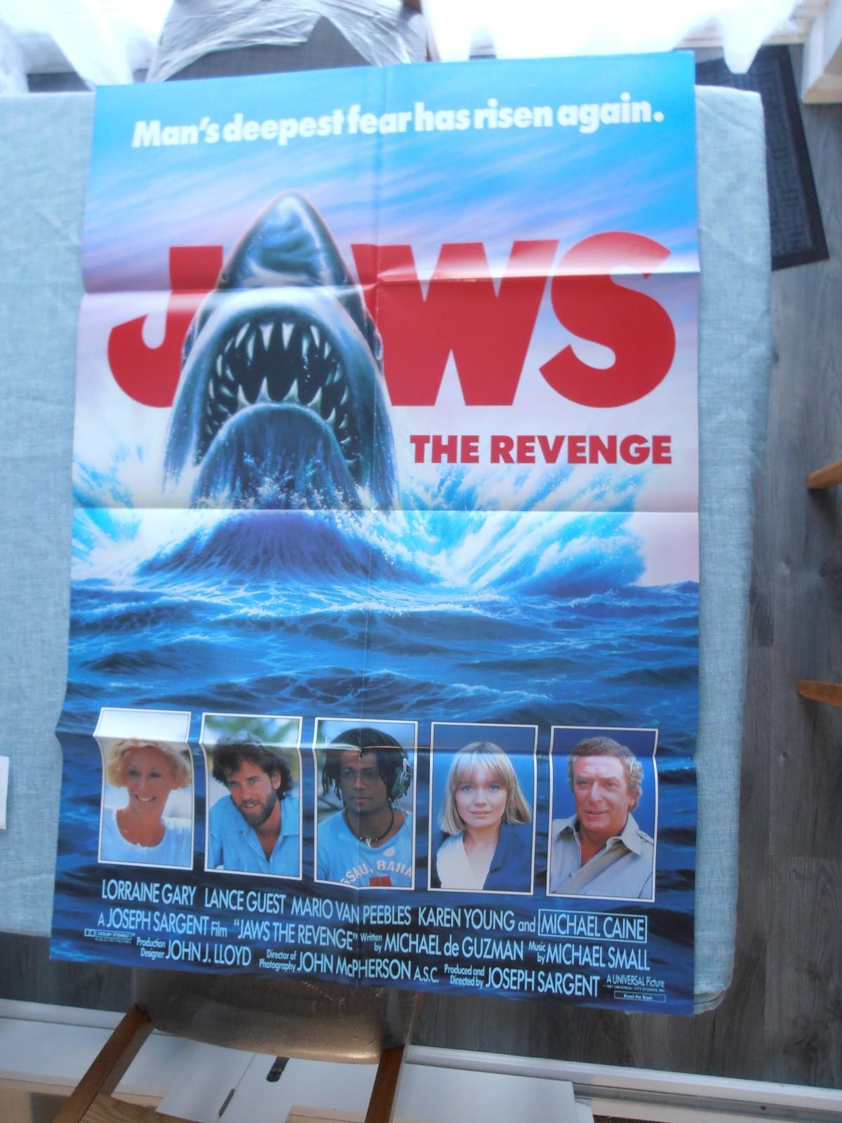 Jaws The Revenge Original International One Sheet - 1987   Michael Caine 