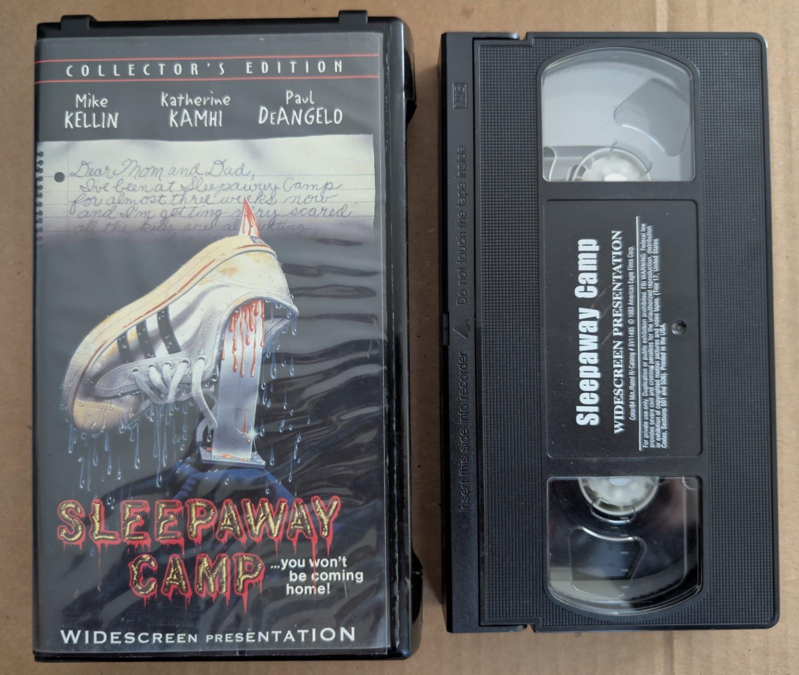 VERY RARE Sleepaway Camp VHS Special Edition Widescreen Anchor Bay Horror 80s
