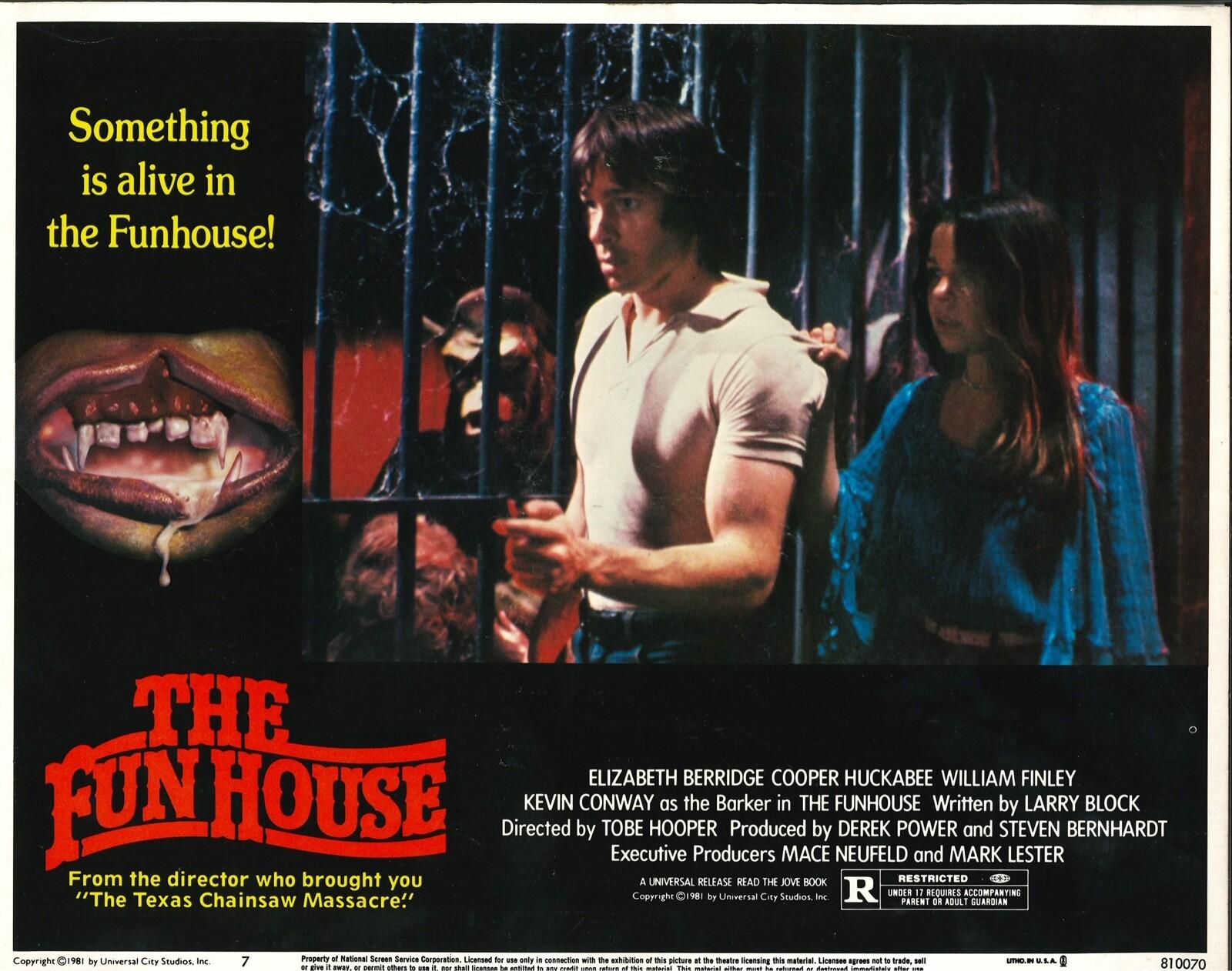 Funhouse 1x ORIGINAL US Lobby Card Tobe Hooper 1981
