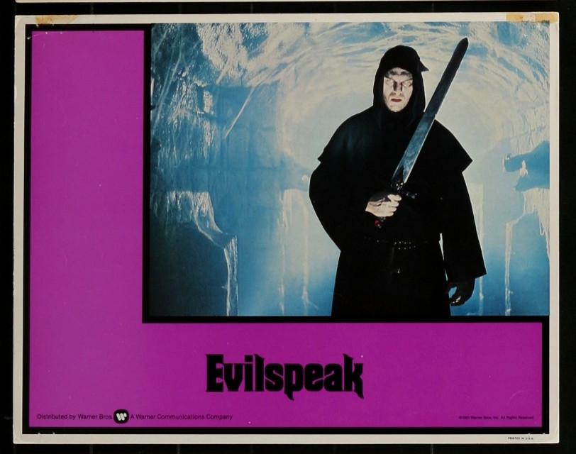 EVILSPEAK 1981 Clint Howardcard ORIG 11X14 LOBBY CARD sci-fi horror