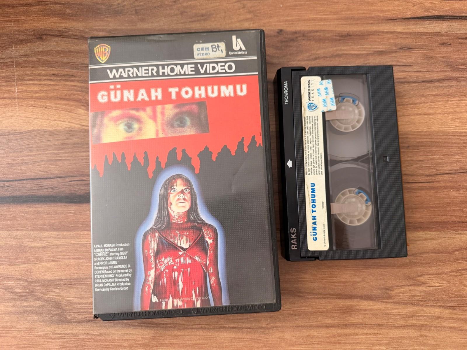 RARE Turkish Betamax Carrie (1976) Warner Home Video Stephen King Horror Cult