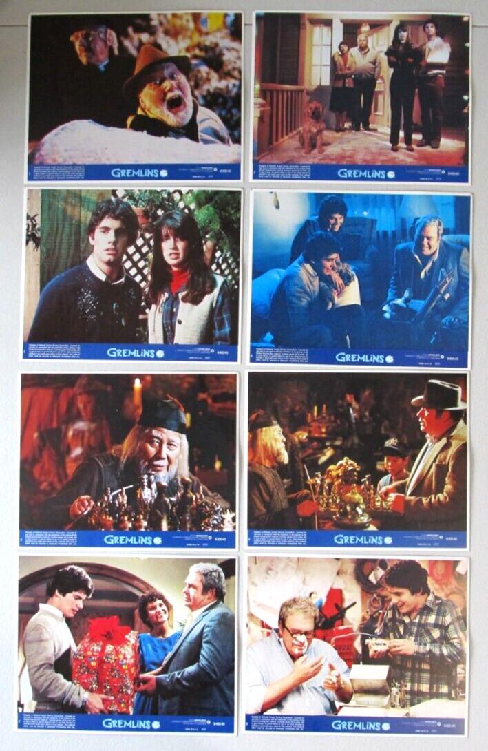 GREMLINS ORIGINAL 8X10 LOBBY CARD SET OF 8 1984 HOWIE MANDEL GIZMO PHOEBE CATES