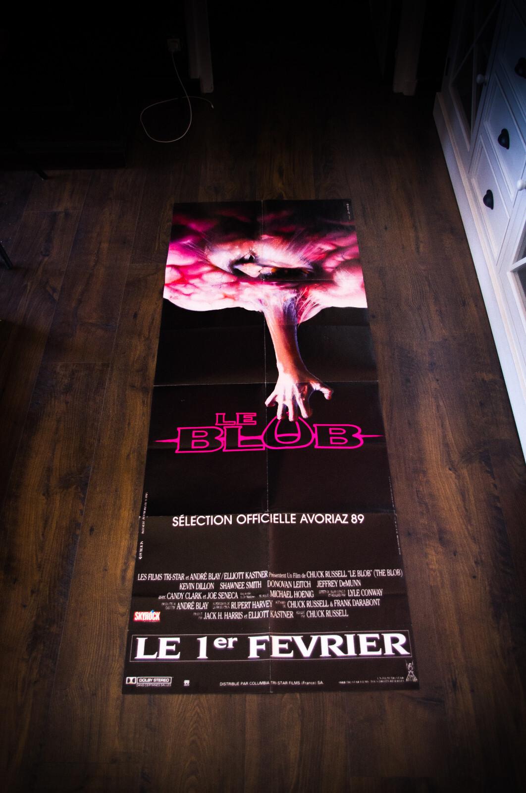 THE BLOB Horror Film French Door Vintage Movie Poster Original 1988