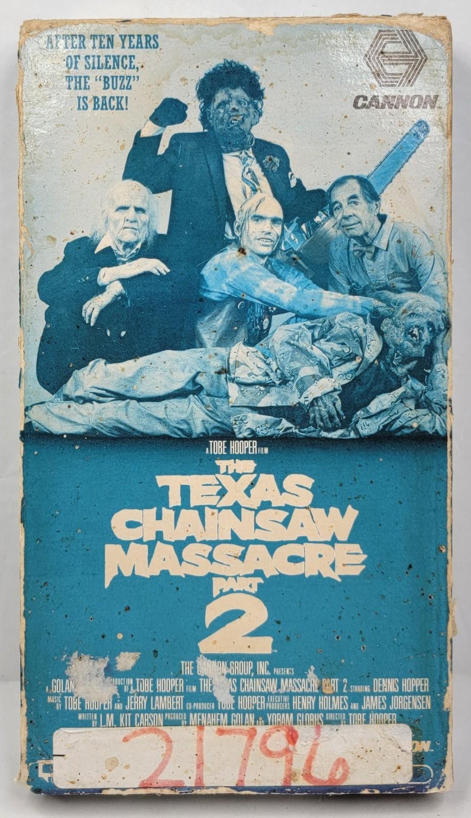 The Texas Chainsaw Massacre Part 2 (1986) VHS Cannon - READ!