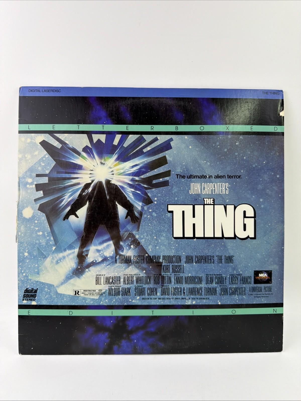 RARE! John Carpenter's The Thing CED Videodisc Horror 1983 MCA Home Video HTF