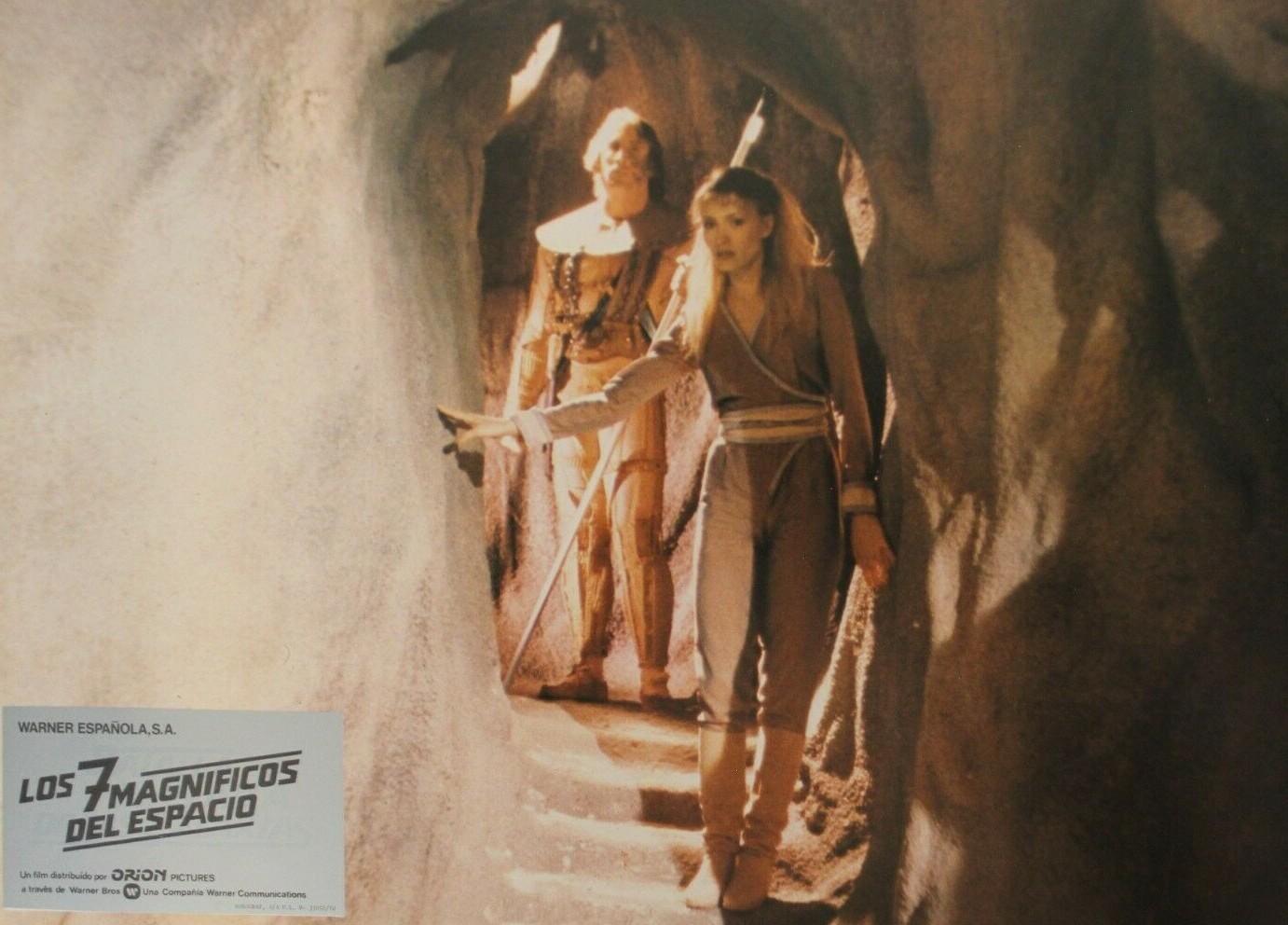 1981 BATTLE BEYOND THE STARS Lobby Card Original Vntge Spain Peppard, Danning #4