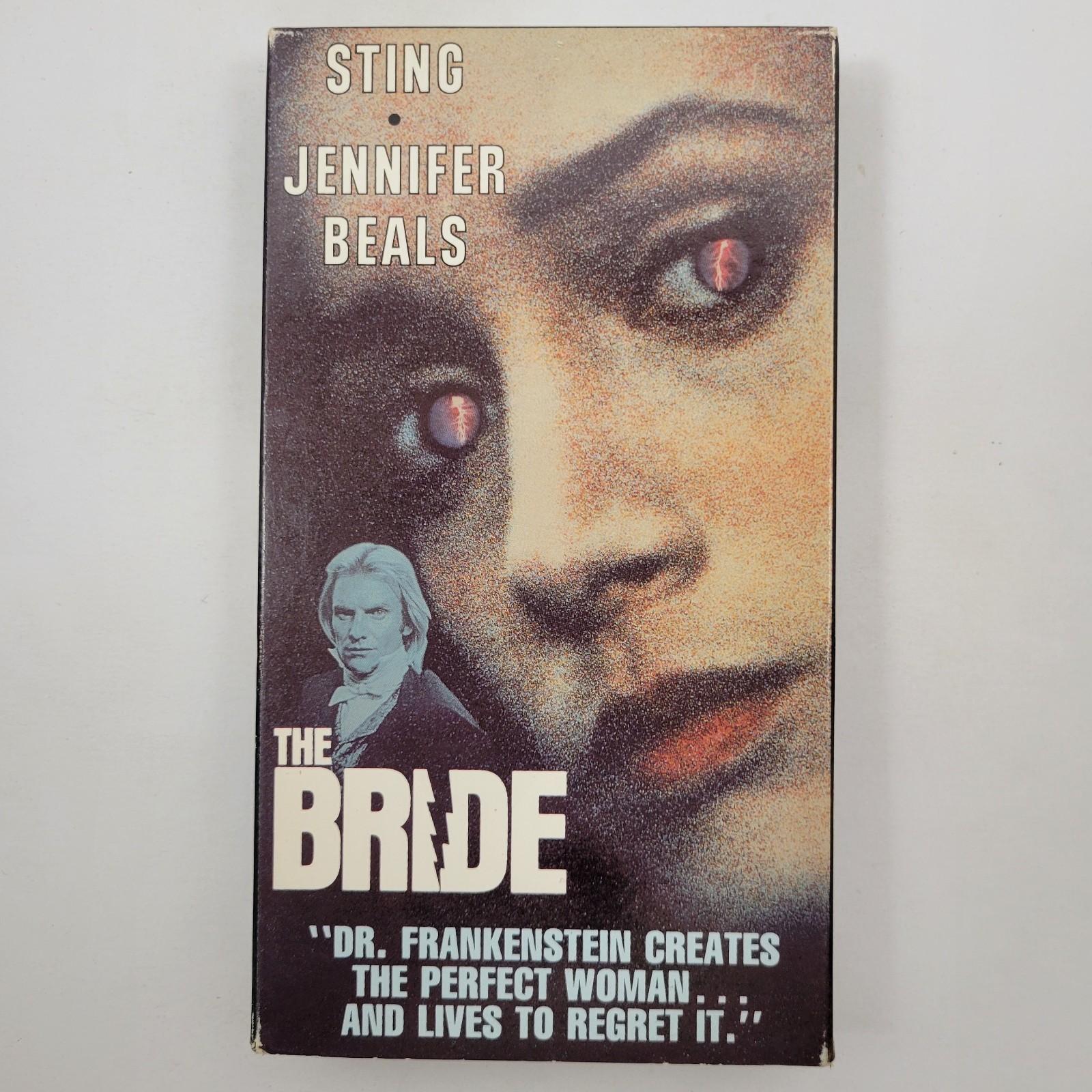 The Bride (1985) VHS Horror Fantasy Sting Jennifer Beals (Very Good)