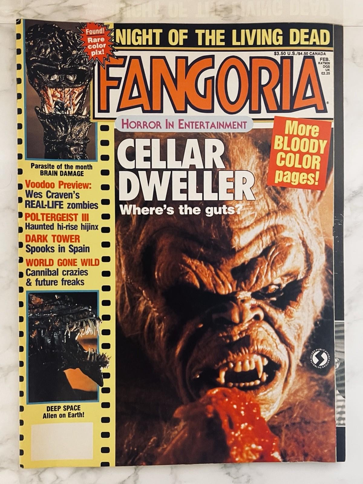 Fangoria #71 1988 Cellar Dweller Hellraiser Pumpkinhead Poster Vintage Horror