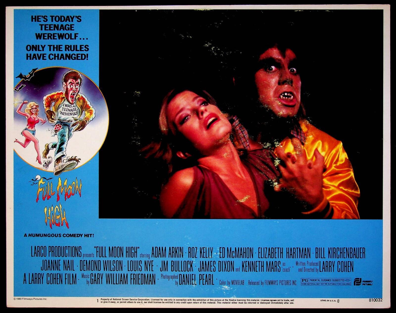 Full Moon High 1981 Original Lobby Card 1 Comedy Horror Movie Adam Arkin