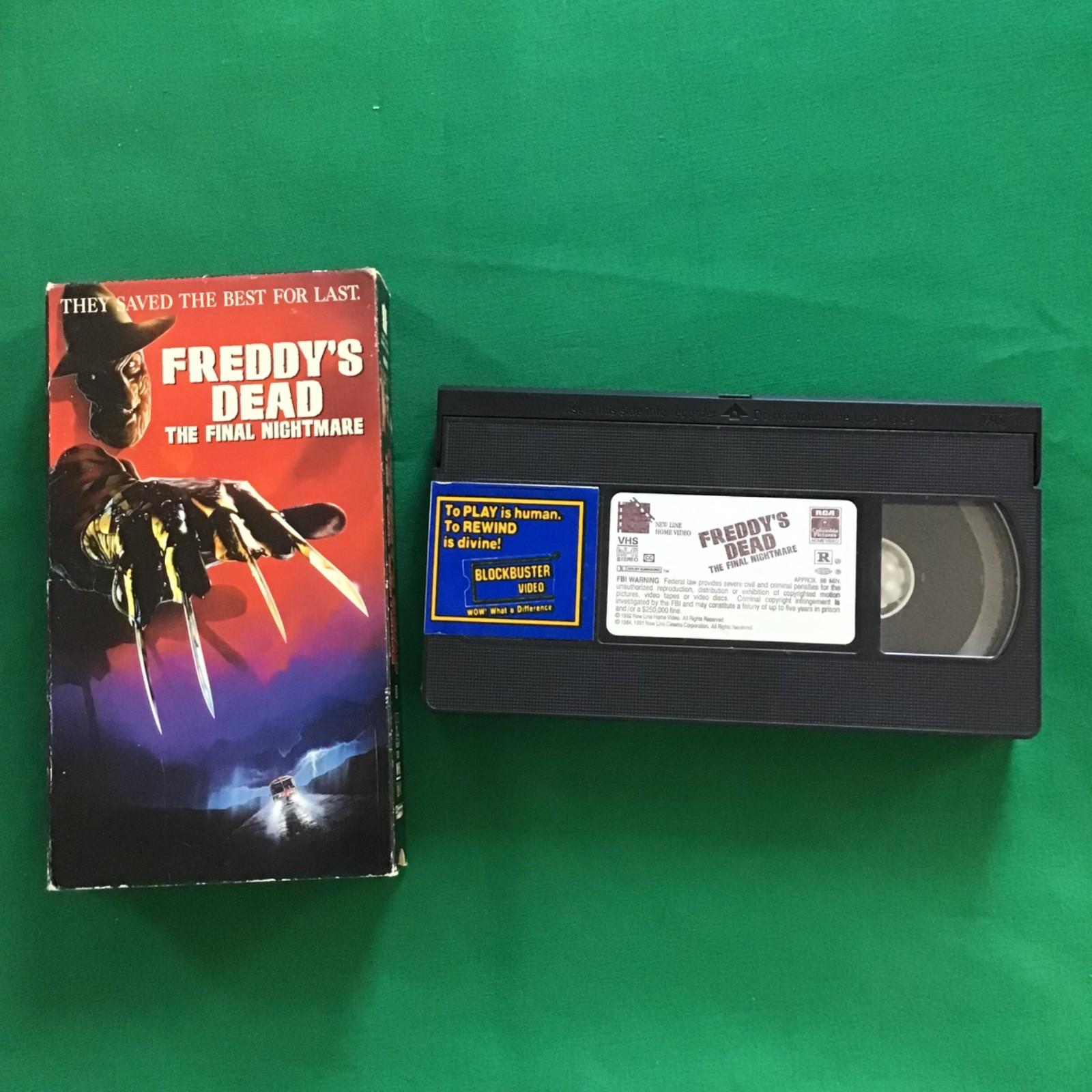 Freddys Dead: The Final Nightmare VHS  Vintage 1992 Rare HTF