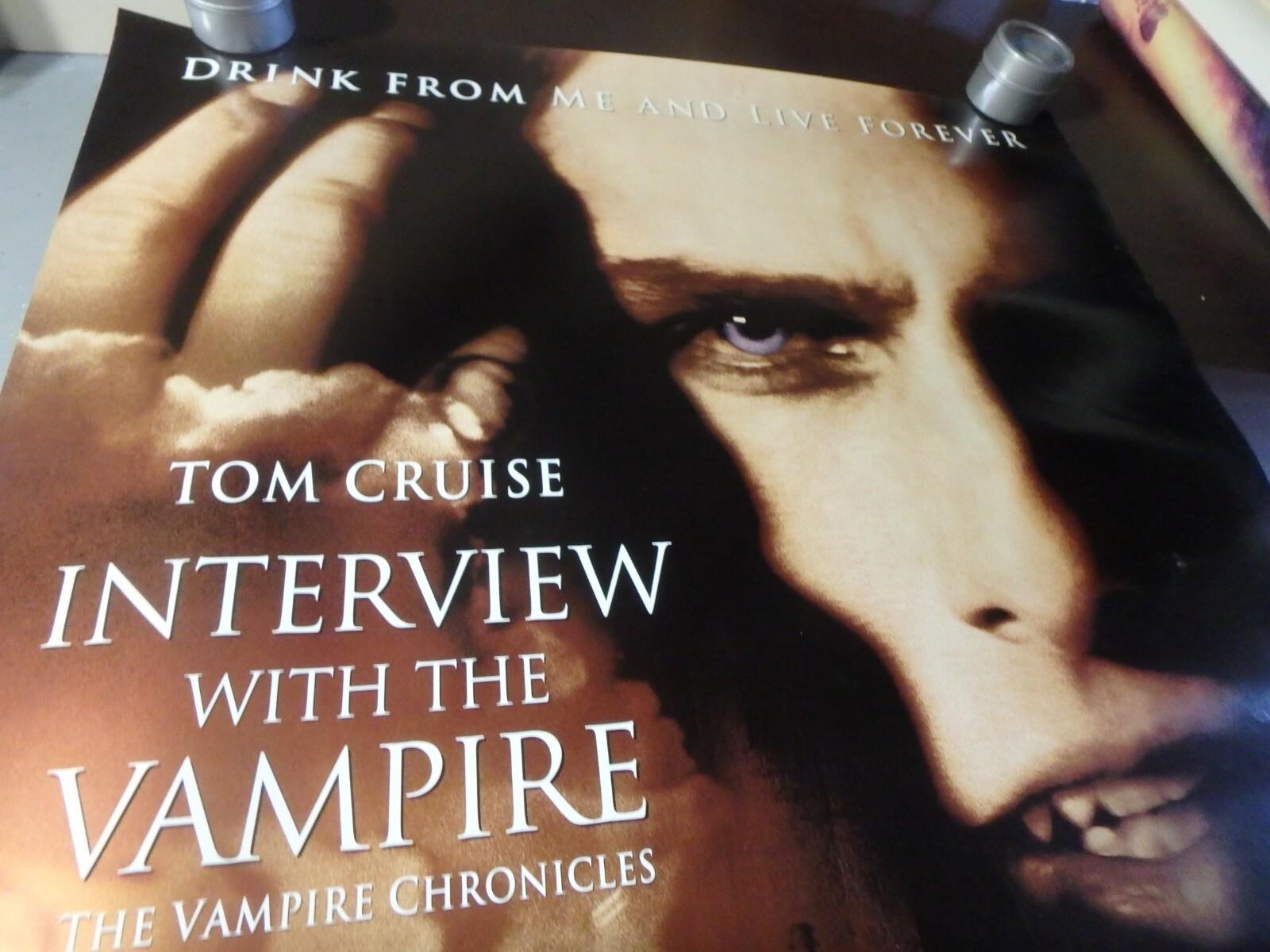 "INTERVIEW WITH THE VAMPIRE " 1994 ORIGINAL ROLLED ONE SHEET POSTER !