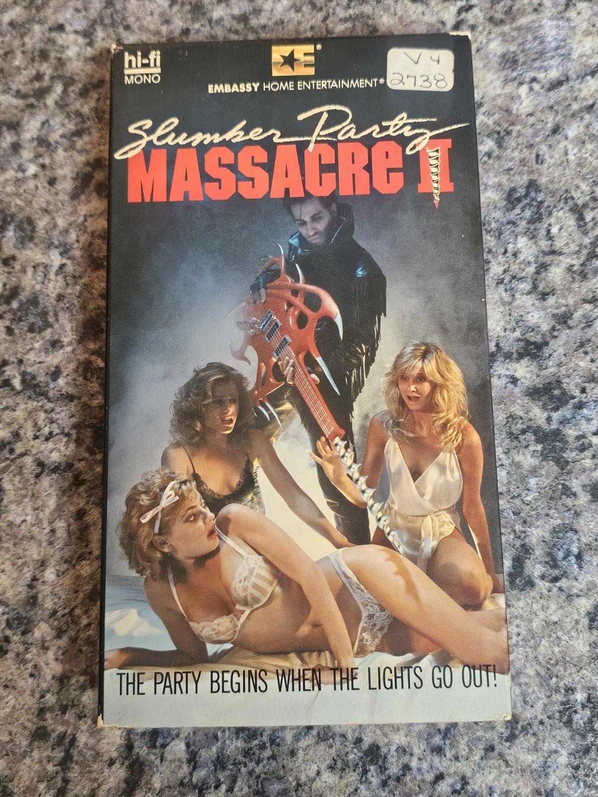 Slumber Party Massacre II 1987 VHS Video Cult Slasher Horror Rare Gore