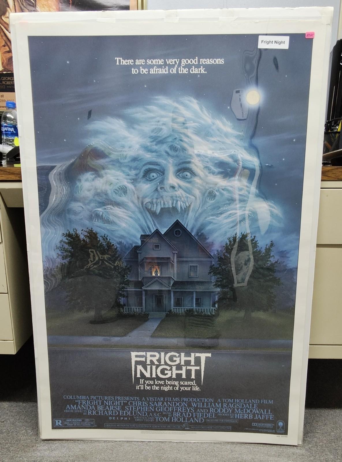 FRIGHT NIGHT (1985) - ORIGINAL THEATRICAL ONE SHEET MOVIE POSTER - ROLLED