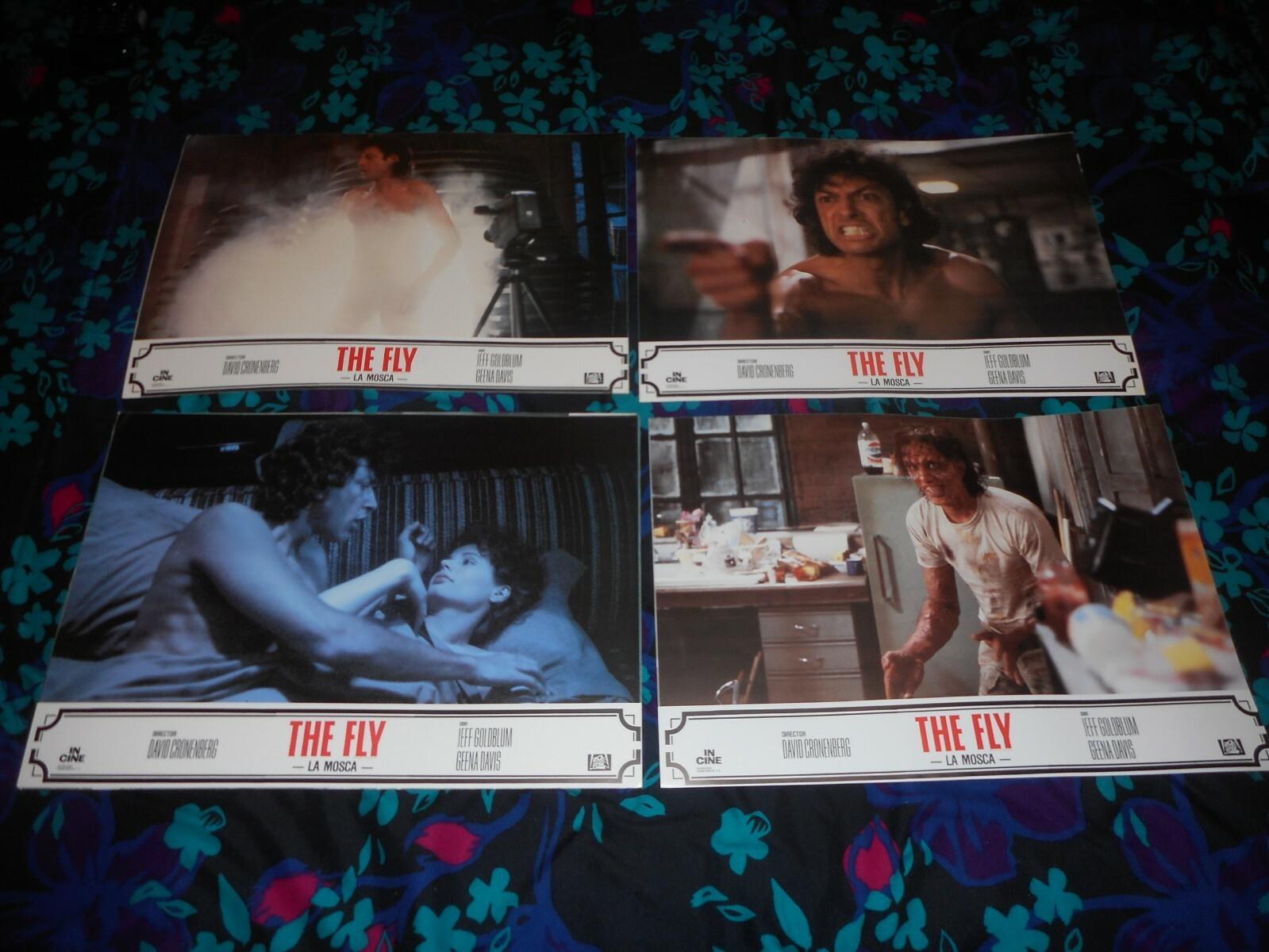 THE FLY -  SET OF 12 ORIGINAL SPANISH LOBBY CARDS - 1986 - CRONENBERG/GOLDBLUM