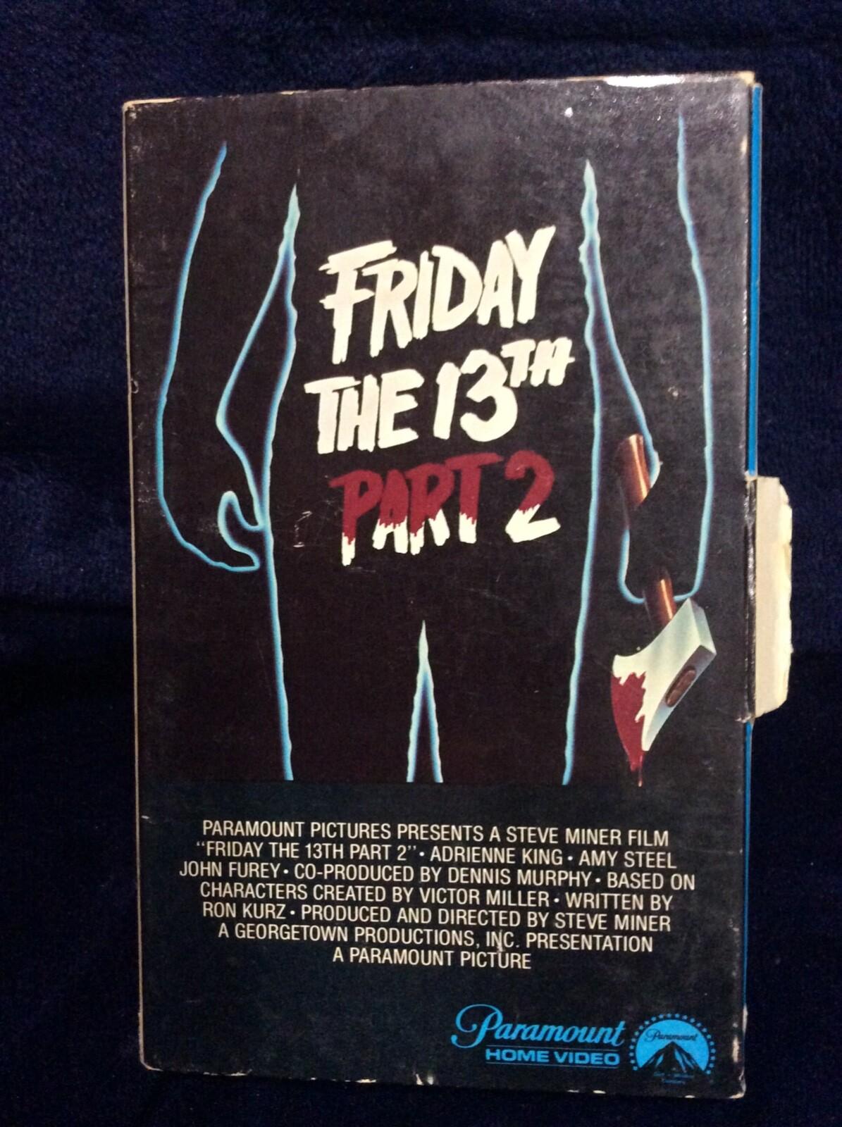 Friday The 13th part 2 (Beta)(Not VHS) Paramount Betamax rare vhtf 