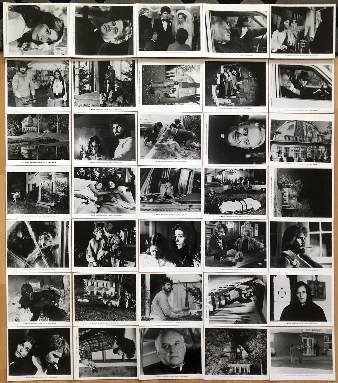 THE AMITYVILLE HORROR 1979 ORIGINAL U.S. SET OF 36 MOVIE STILLS NEAR MINT
