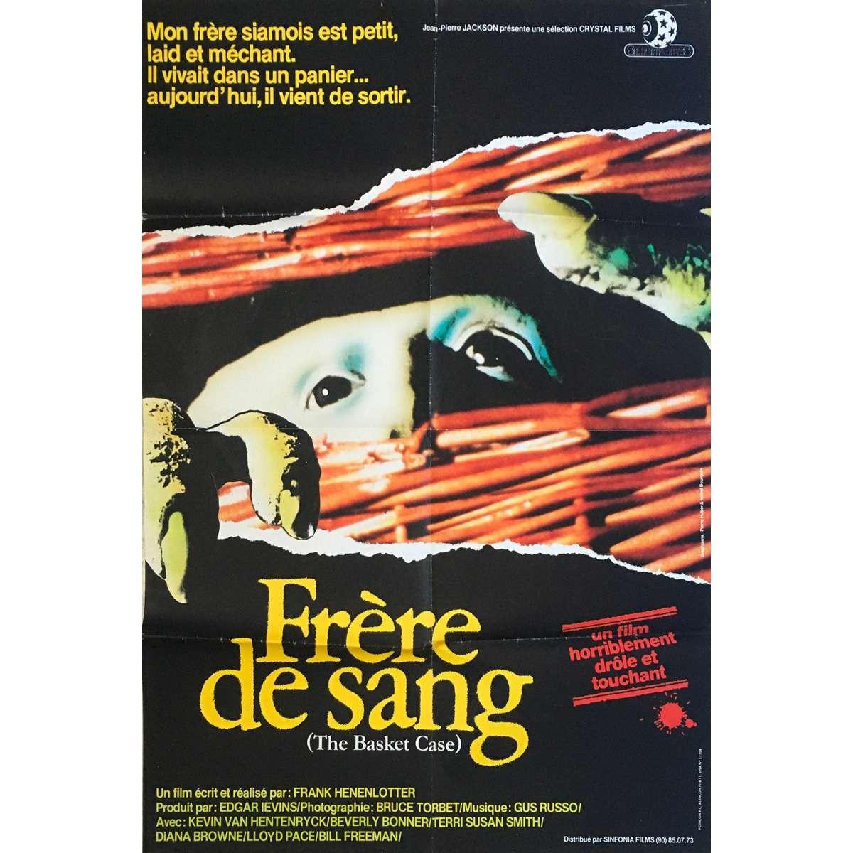 BASKET CASE Movie Poster  32x47 in. French - 1982 - Franck Henenlotter, Kevin va