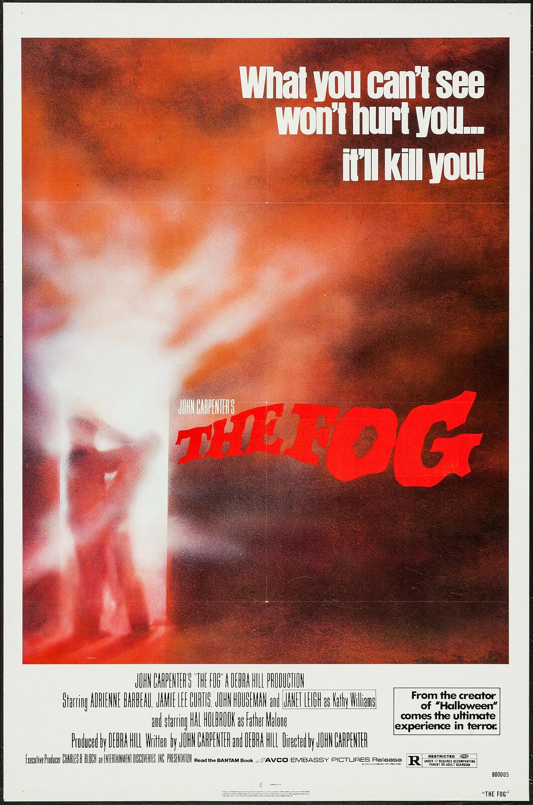 THE FOG original 1980 one sheet movie poster JAMIE LEE CURTIS/JOHN CARPENTER