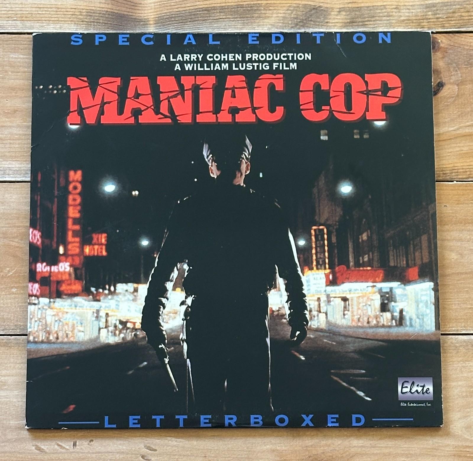 MANIAC COP Laserdisc LD WIDESCREEN SPECIAL EDITION Horror OOP HTF VERY RARE
