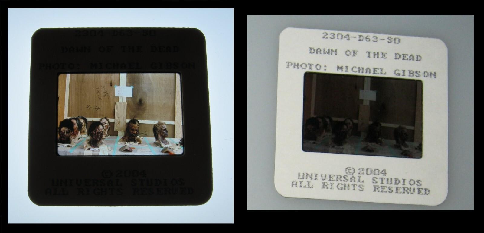 Orig DAWN OF THE DEAD 35mm Studio Stamped U.S. Press Kit Slide PROSTHETICS MASKS