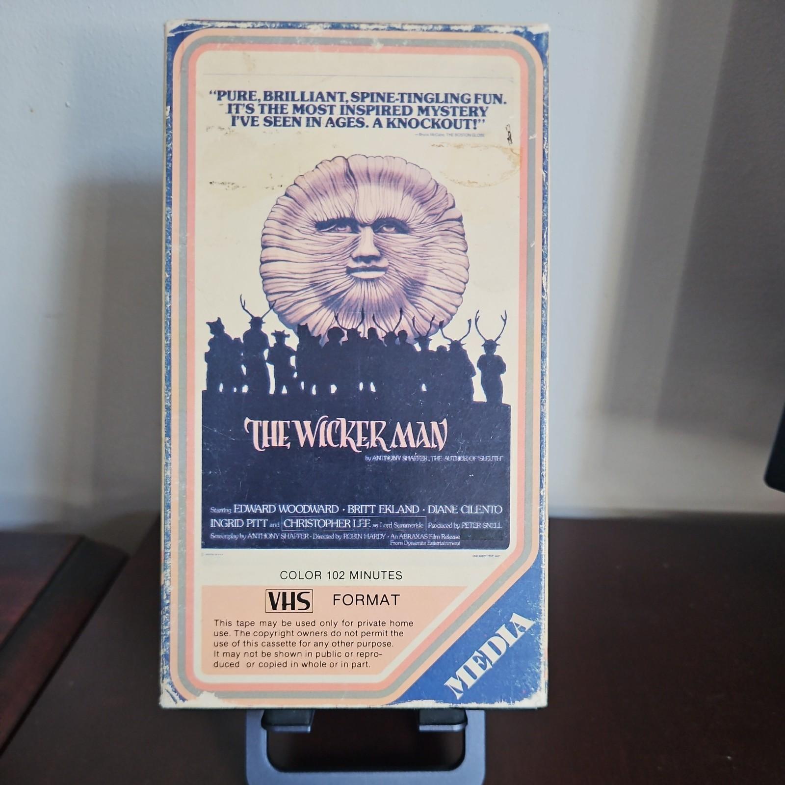 The Wicker Man (1973) VHS Media 1978 First Release Christopher Lee Vintage 