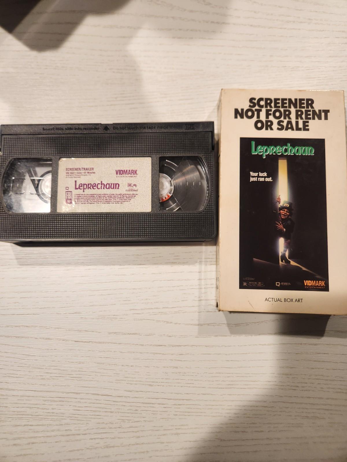 Leprechaun 1 VHS Screener Tape Vidmark Promo NFR 1993 Horror 90s  Aniston