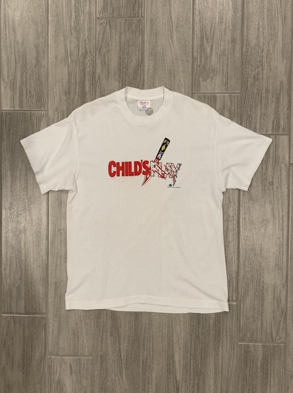 Vintage Child's Play Movie Shirt Chucky Horror Movie Promo 1988 Sz XL Clean Rare