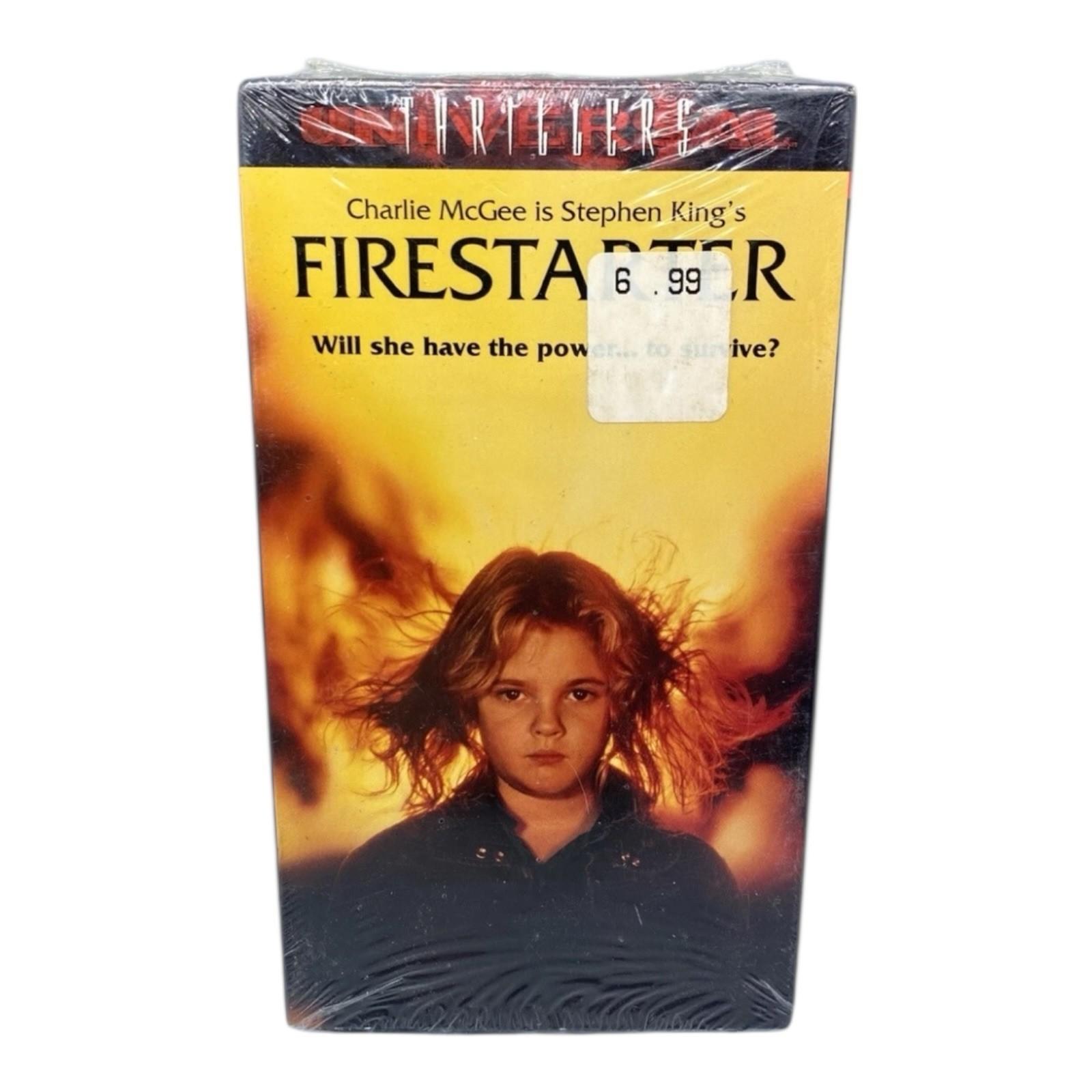 Stephen King’s Firestarter (VHS 1984) Early 1989 MCA Release Horror Tape Vintage