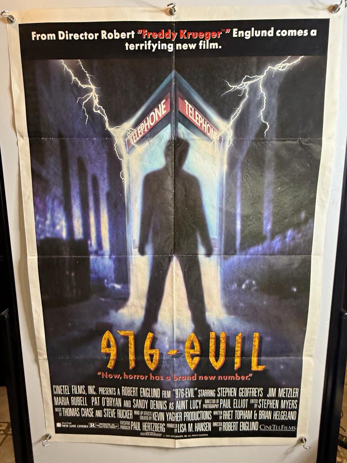 976-EVIL 1988 Original 27x41 US One Sheet Horror Poster Robert Englund(#13)