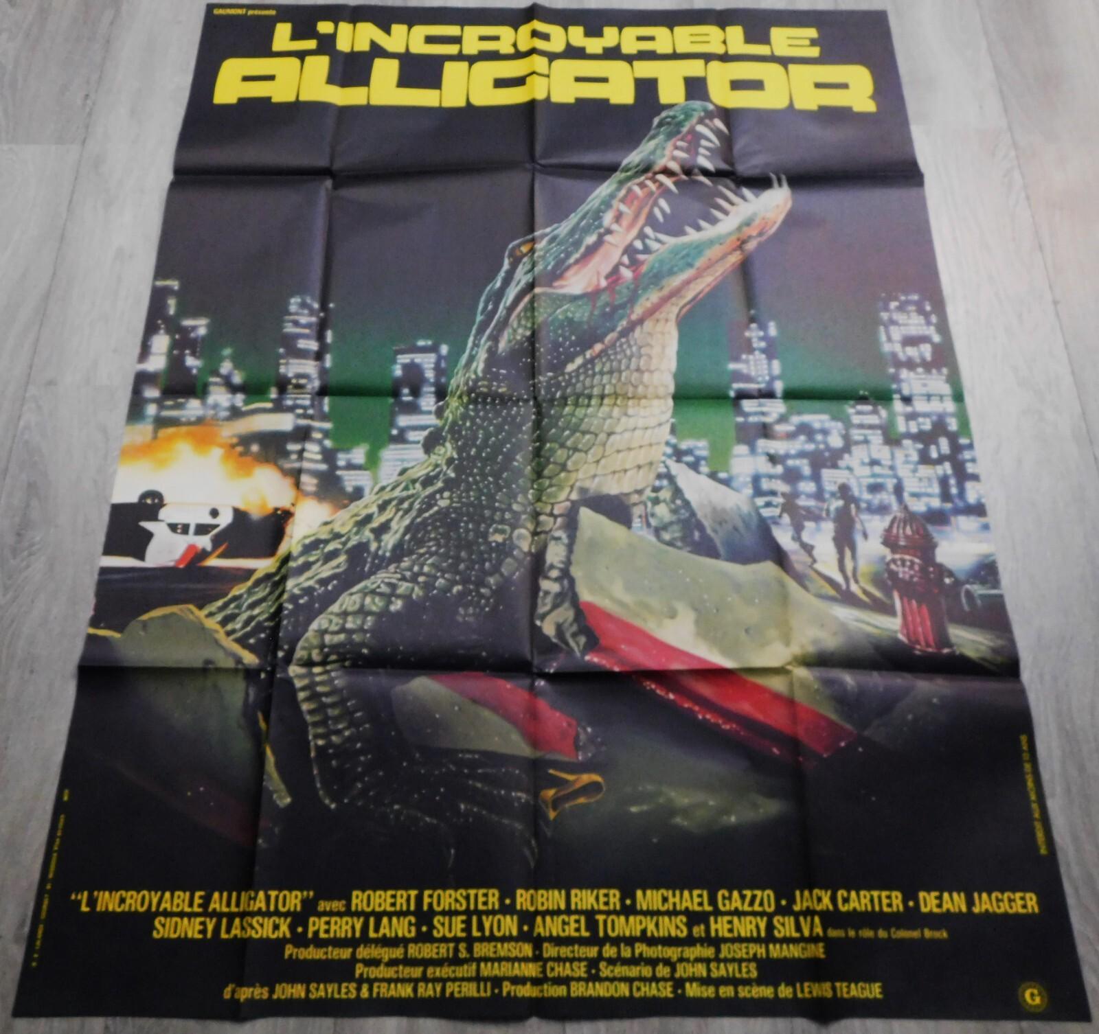 Alligator French Movie Poster Original 47"63 1980 Robert Forster
