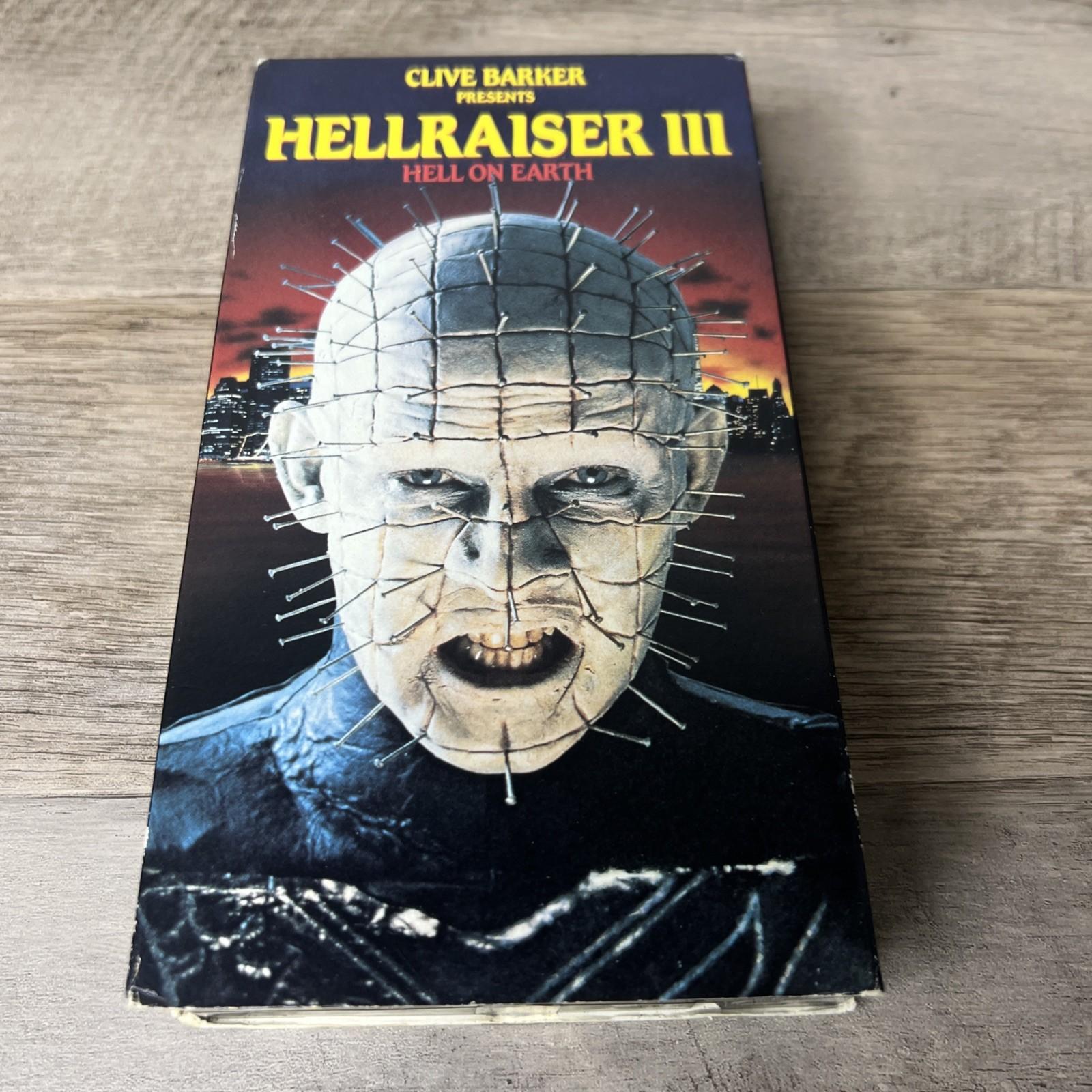 Vintage Hellraiser III Hell on Earth VHS 1992 Paramount Tested Working Horror