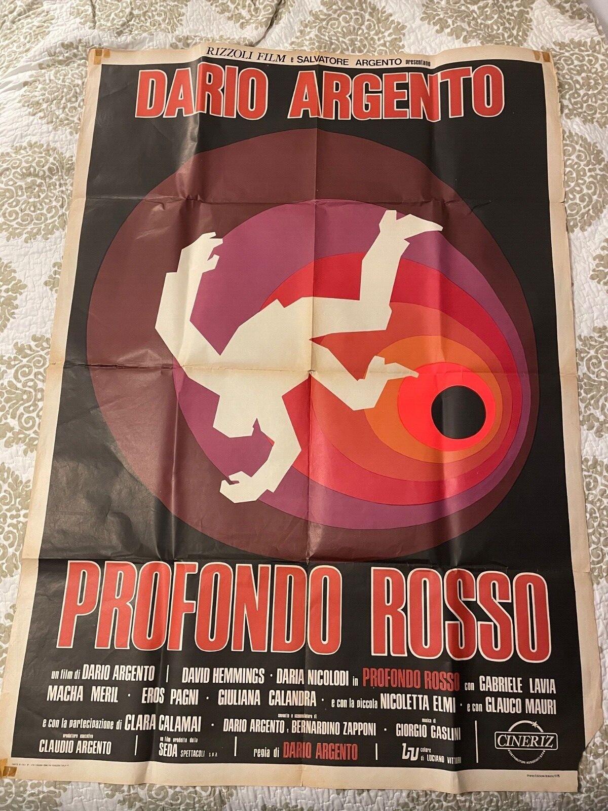 Dario Argento Deep Red 1975 Original Italian Two-Sheet Movie Poster