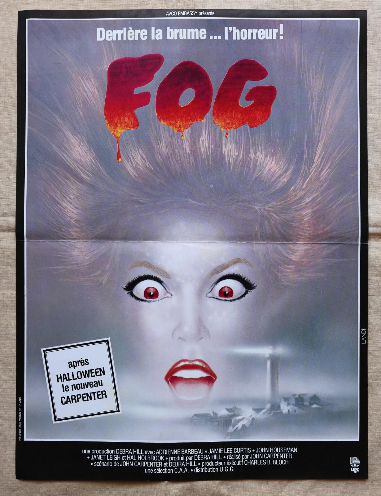 FOG JOHN CARPENTER 1980 Vintage French Original Movie Poster 38x51cm