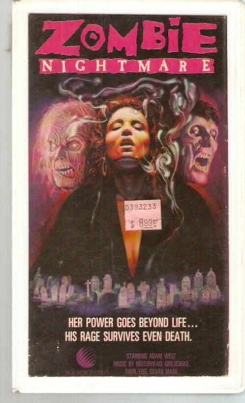 Zombie Nightmare ( RARE! VHS 1987) Adam West, Tia Carrere - Obscure Cult Classic