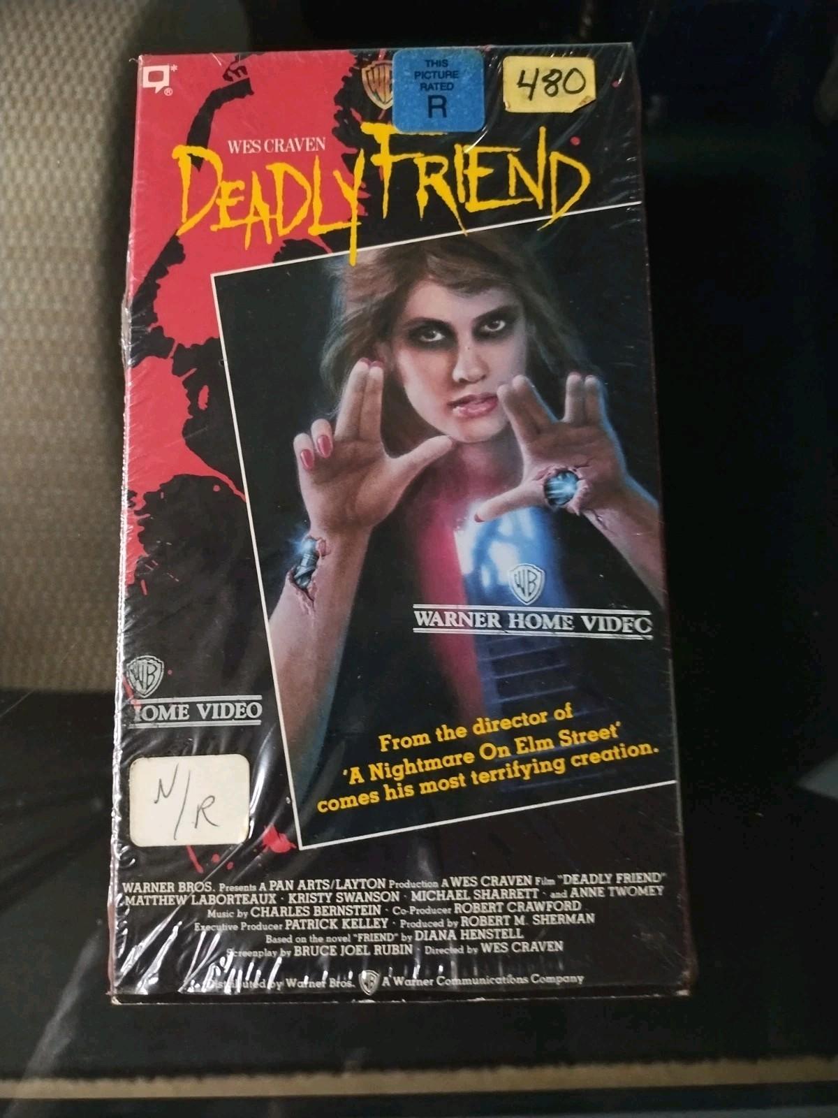 Deadly Friend (VHS, 1986) Kristy Swanson Wes Craven Rare Horror HTF OOP