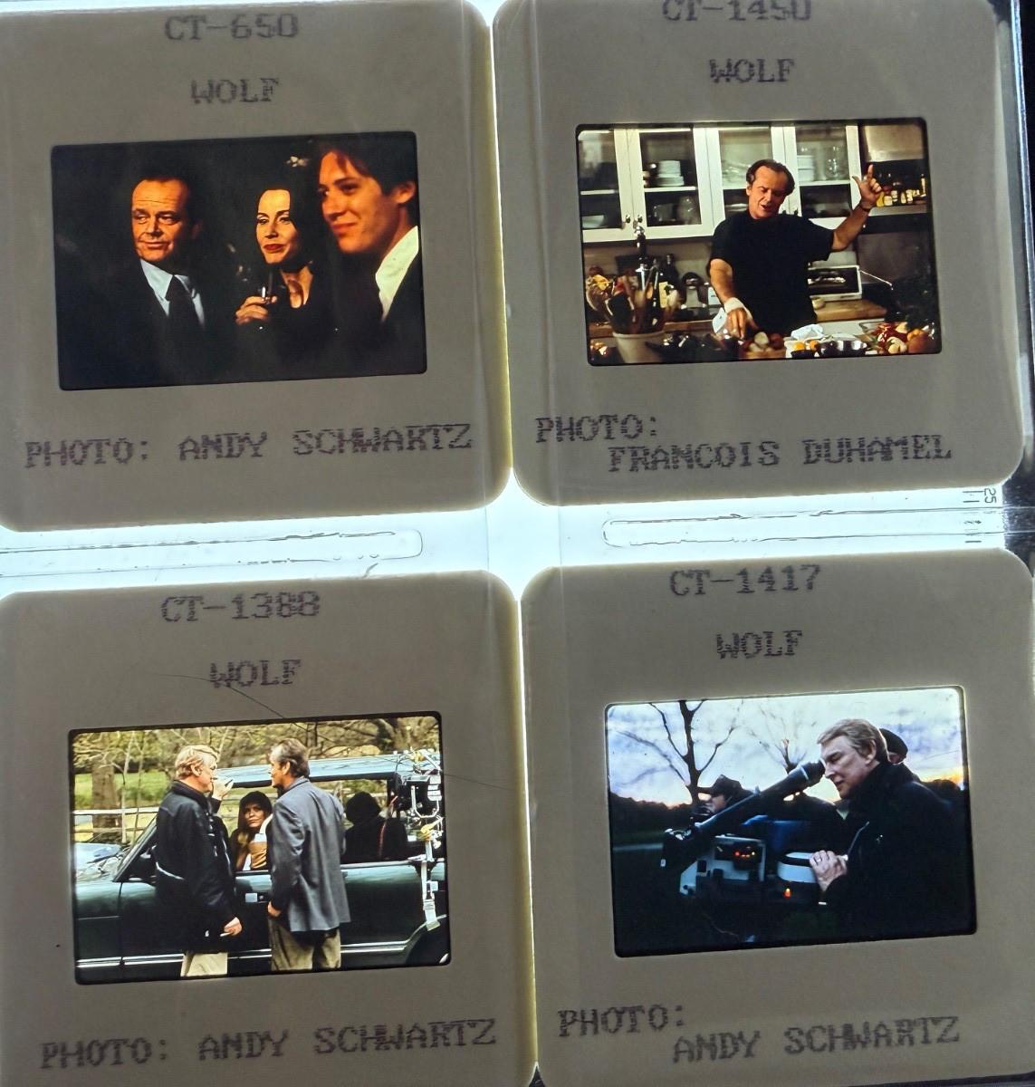 1994 WOLF MOVIE PRESS KIT PHOTOS 35mm Slide Film Transparency 851 JACK NICHOLSON