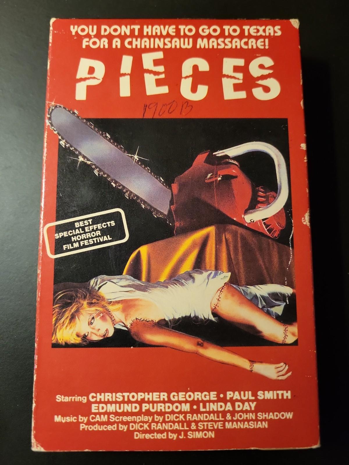 PIECES (Vestron) BETAMAX Slasher Horror 1982 Very Rare [[[NOT VHS]]]