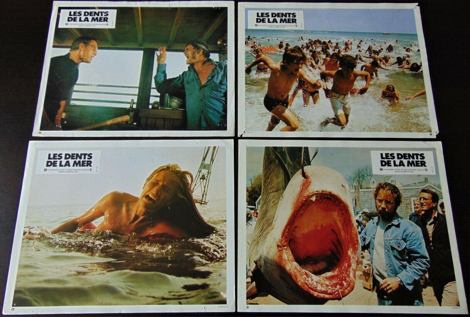 Jaws 16 Original French Lobby Cards 10/11 1975 Steven Spielberg