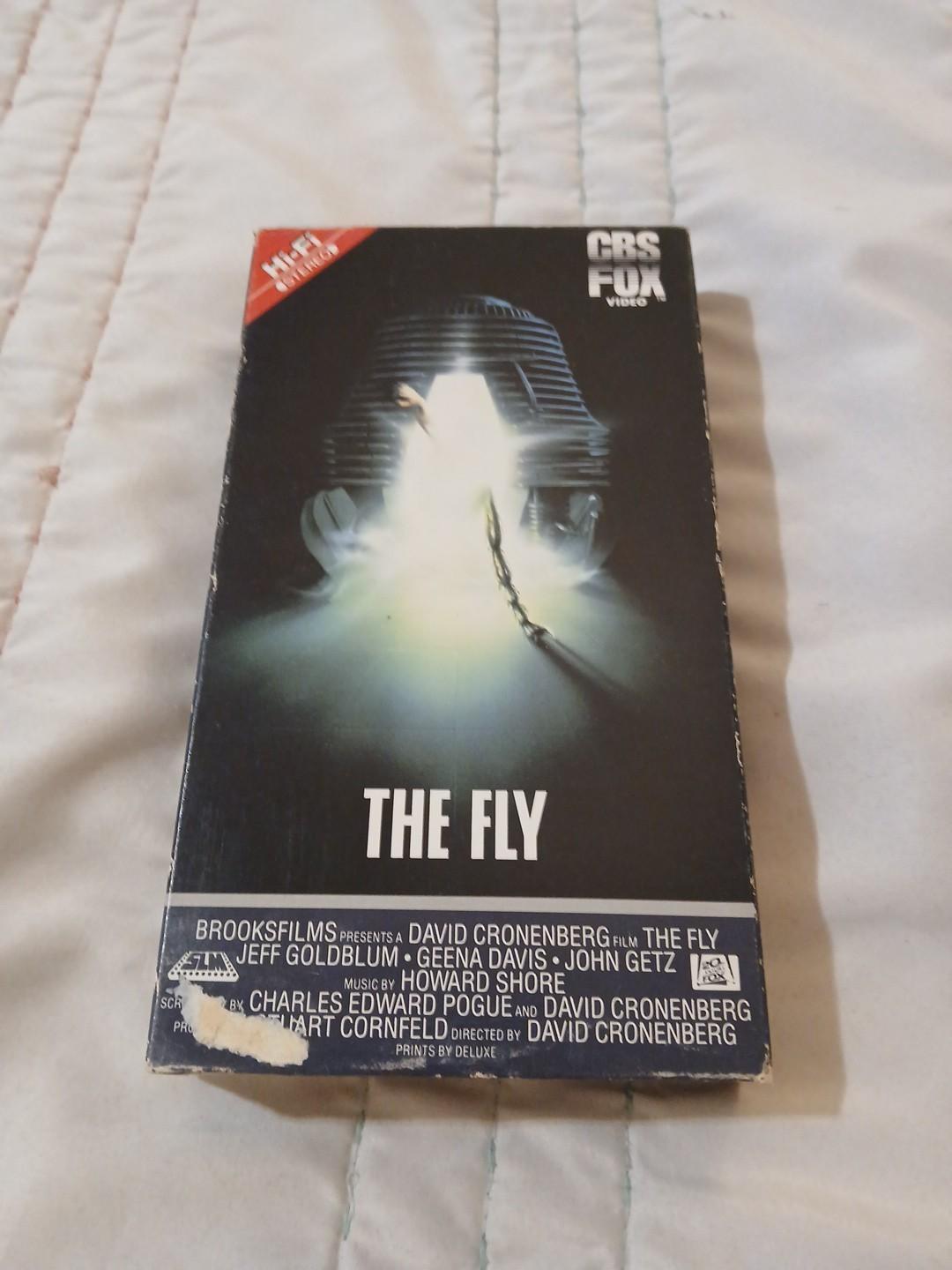 Vintage The Fly VHS Tape 20th Century Fox Horror Jeff Goldblum 1986 USA