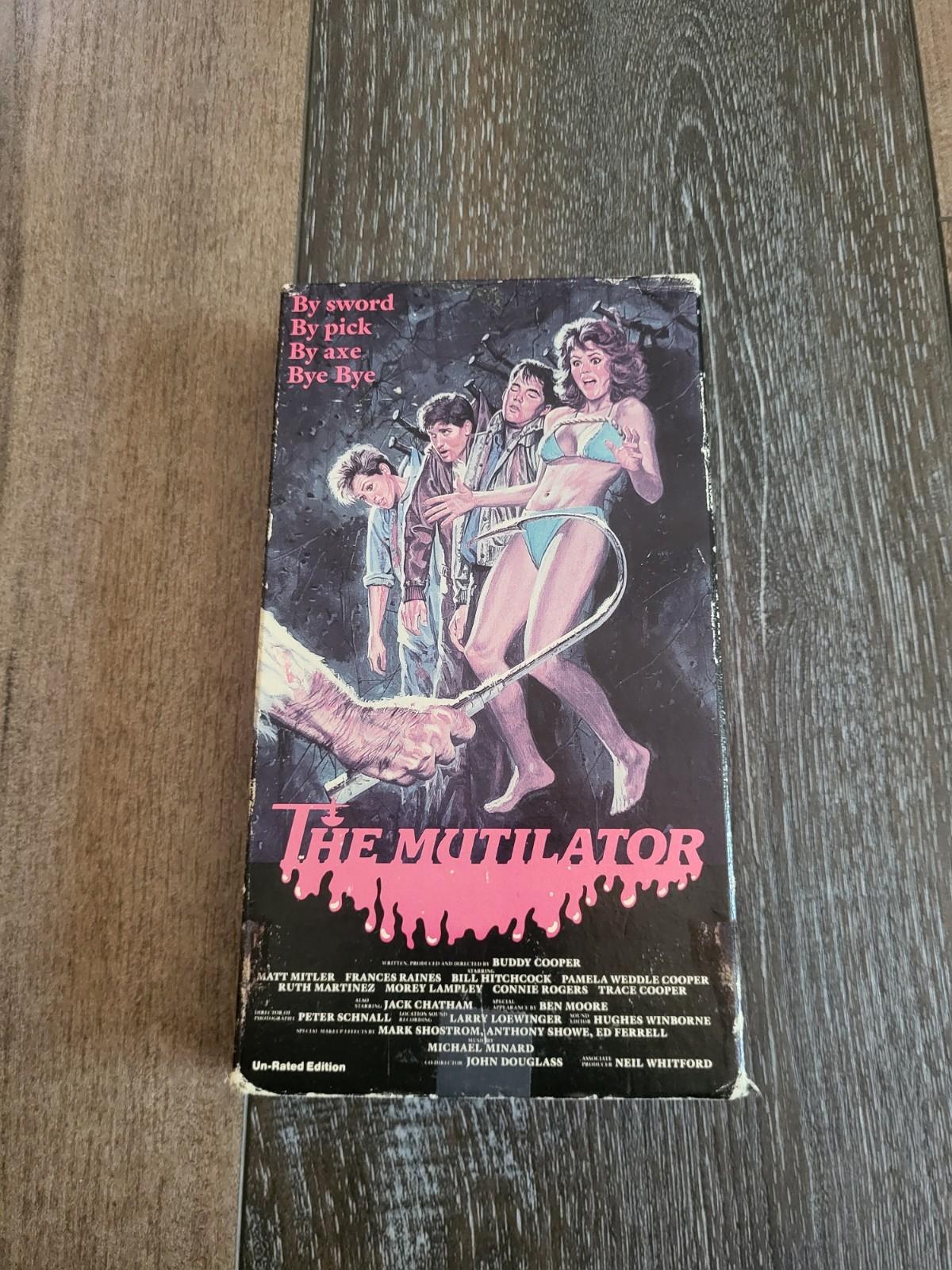 VHS THE MUTILATOR 1984 Vestron Video CULT HORROR MOVIE FILM Unrated RARE