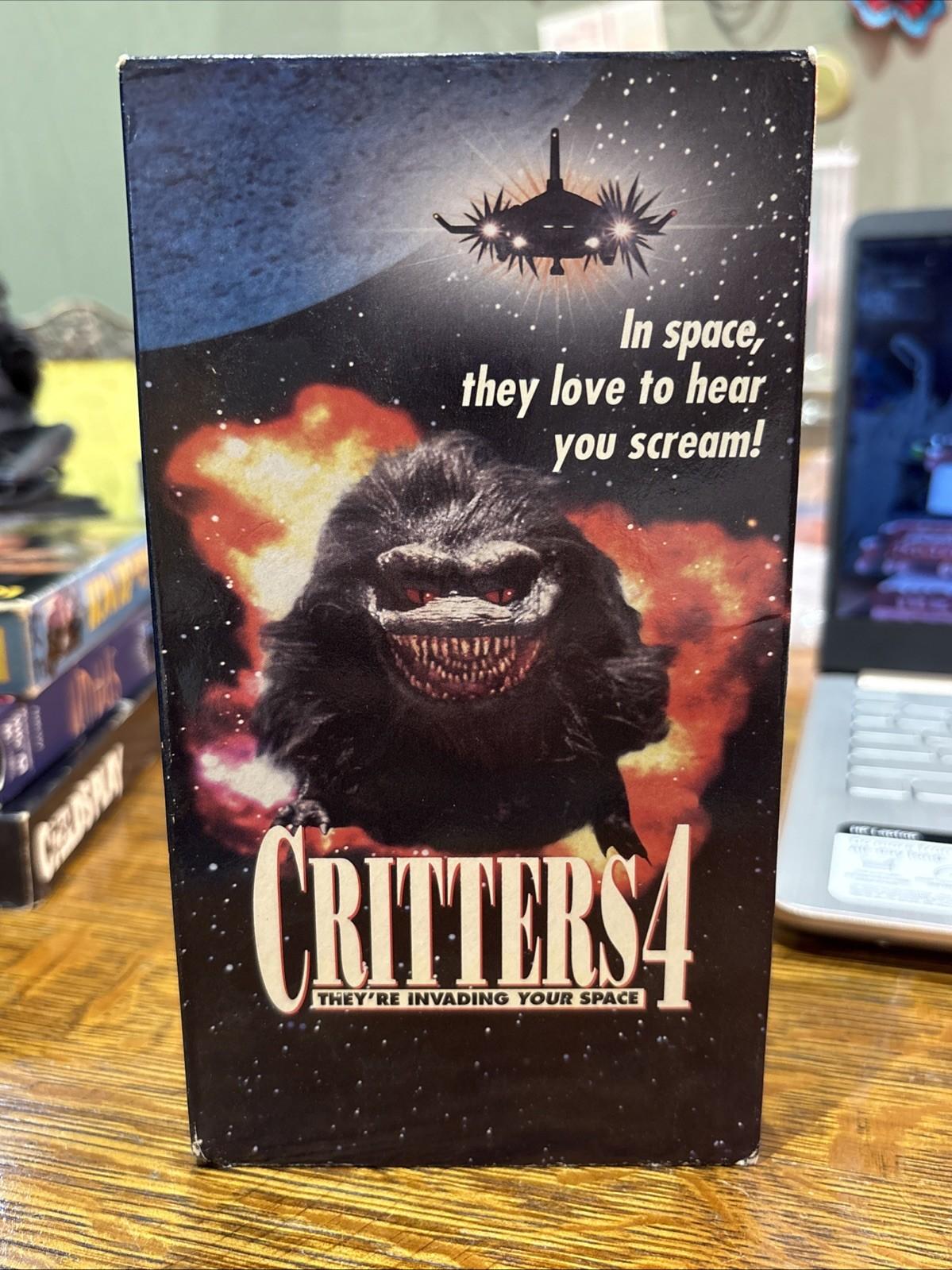 CRITTERS 4 (VHS, 1992) - Promo Screener - Sci-Fi Horror - Rare - movie film